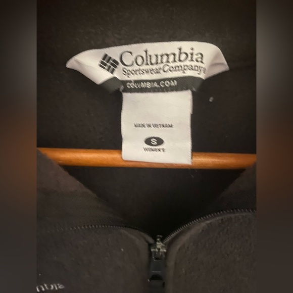 Columbia Womens Size S Black Full Zip Fleece Sweater Jacket - Picture 2 of 3